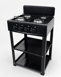 COCINA DE GAS CON ESTANTES 4 QUEMADORES