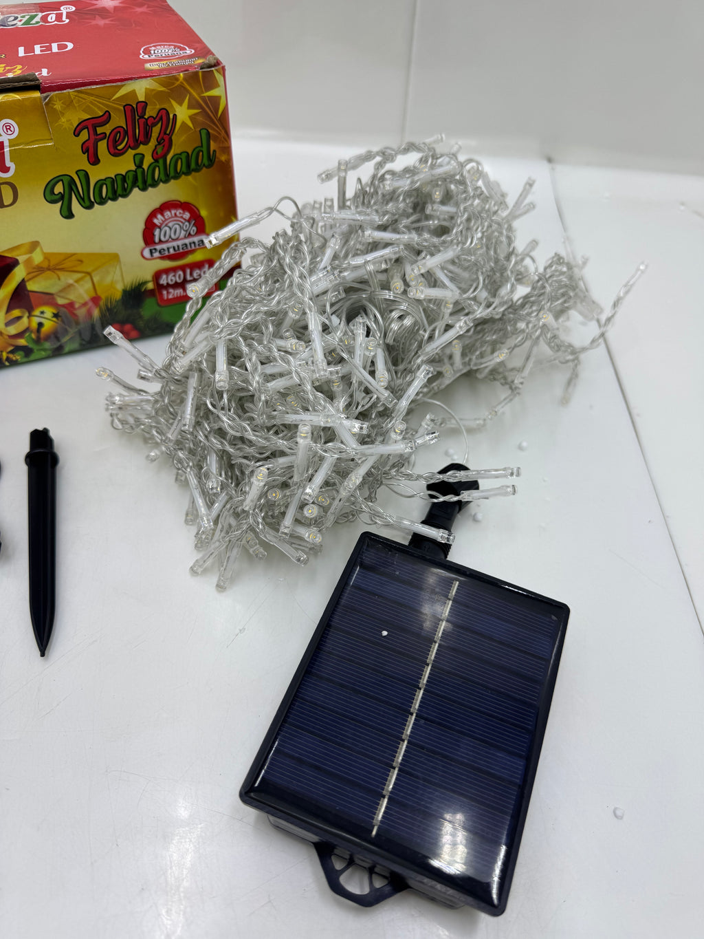 CASCADA SOLAR AMARILLAS 12M NAVIDEÑOS