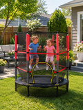 TRAMPOLÍN ELÁSTICO CON MALLA PROTECTORA