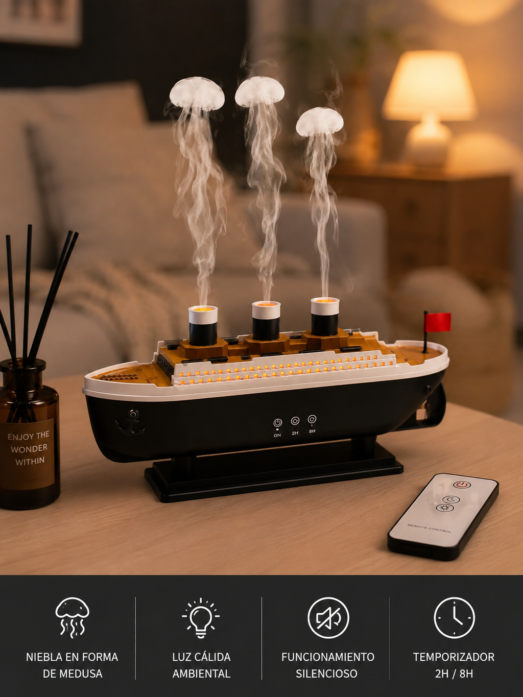 DIFUSOR ULTRASONICO ESTILO BARCO