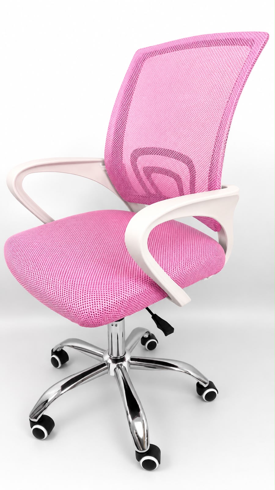 SILLA DE OFICINA ROSADA ERGONÓMICA