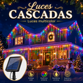 CASCADA SOLAR MULTICOLOR 18M NAVIDEÑOS