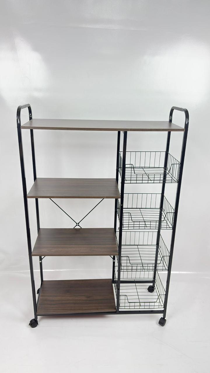 ORGANIZADOR DE MADERA CON ESTANTE