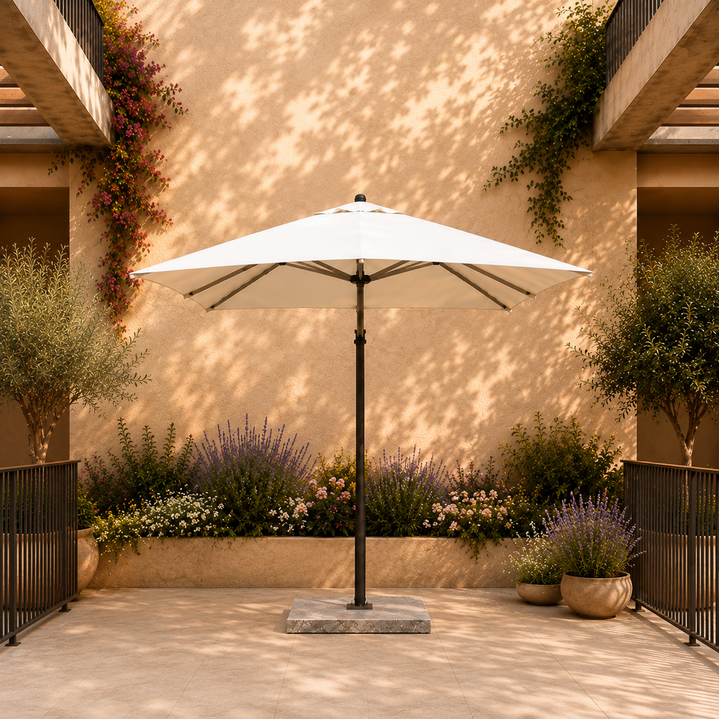 Sombrilla para exterior beige