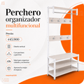 Perchero organizador multifuncional
