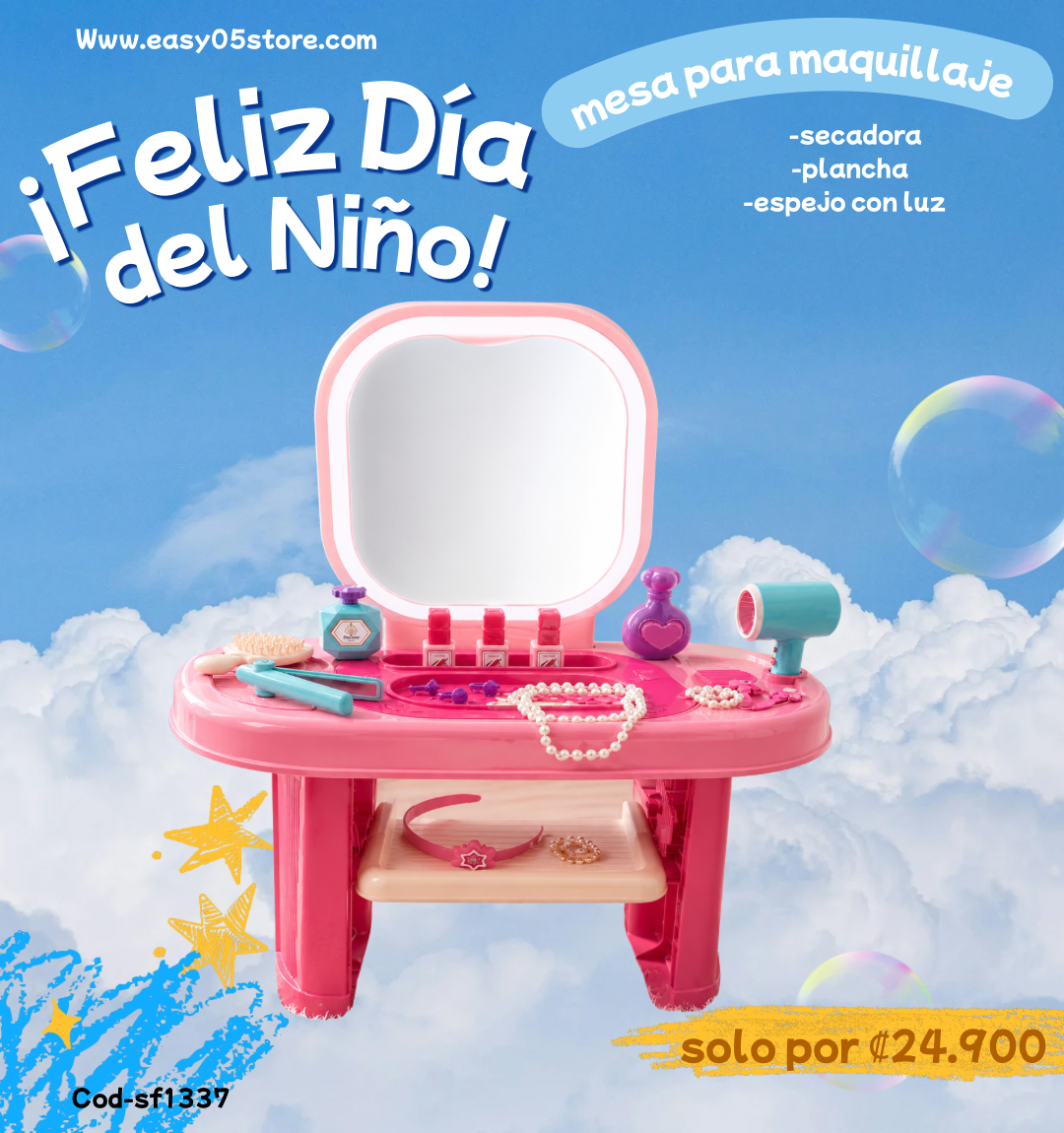 JUGUETE MESA PARA MAQUILLAR