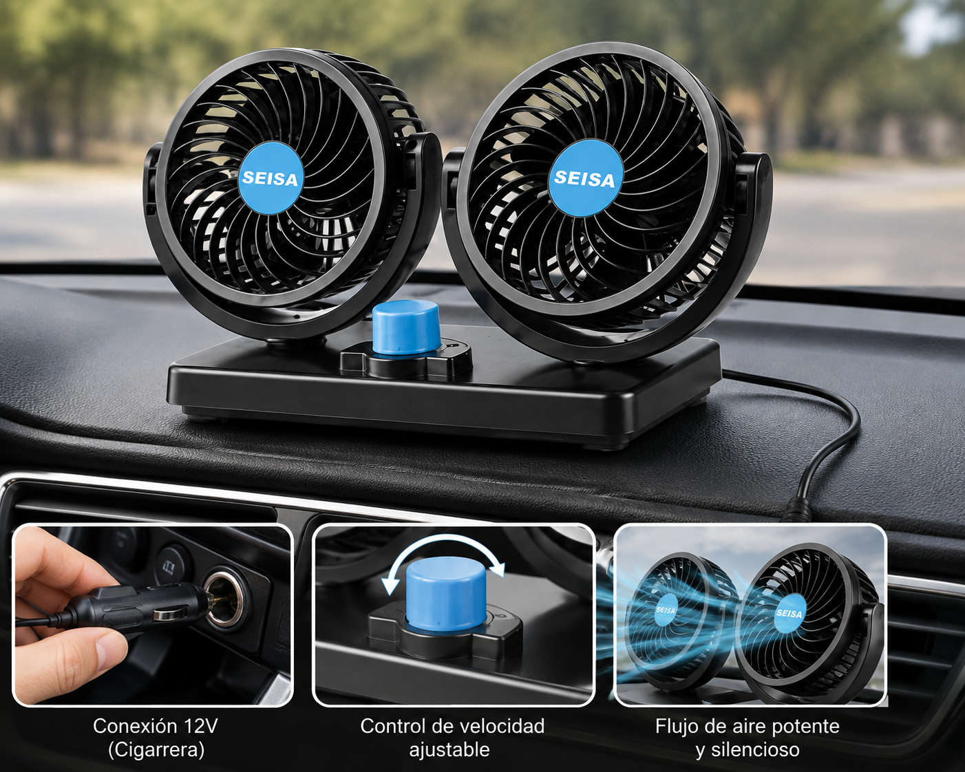 Abanico para carro SQ-x312