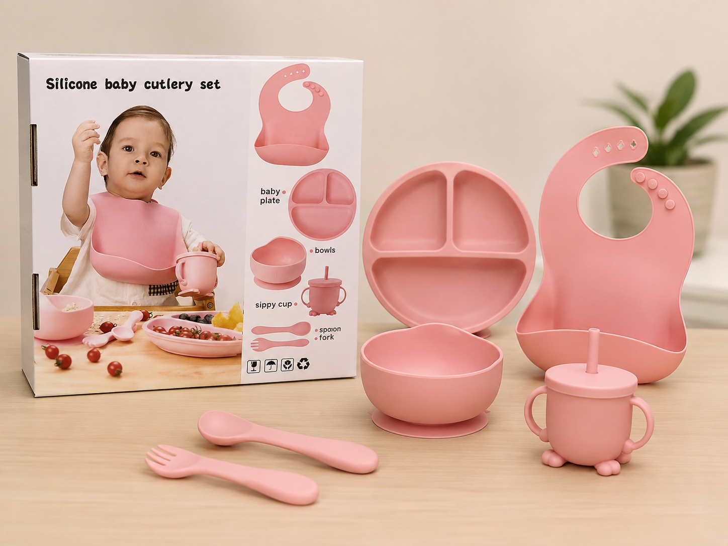 SET DE SILICONE BABY DELUXE 5 PIEZAS