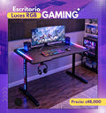 ESCRITORIO GAMING CON LUCES