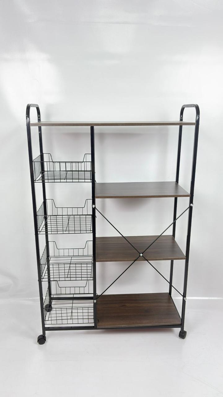 ORGANIZADOR DE MADERA CON ESTANTE