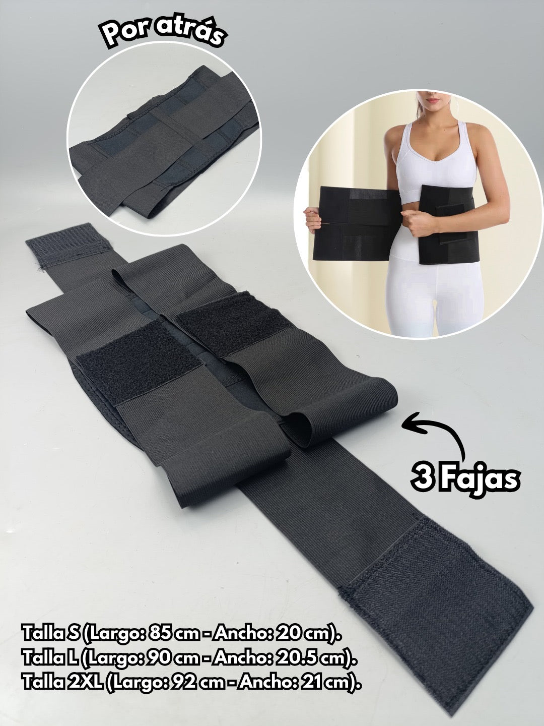 FAJA DE ENTRENAMIENTO PARA CINTURA Y POSTURA DAMA