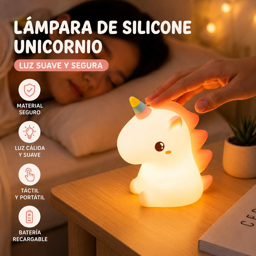 LAMPARA DE UNICORNIO RGB