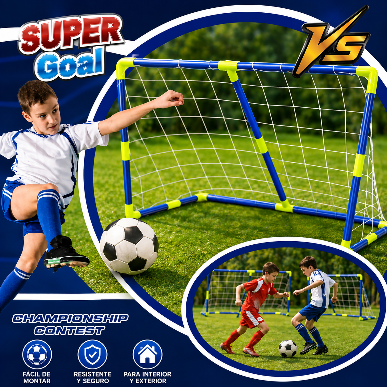 CANCHA DE FOOTBALL +INFLADOR