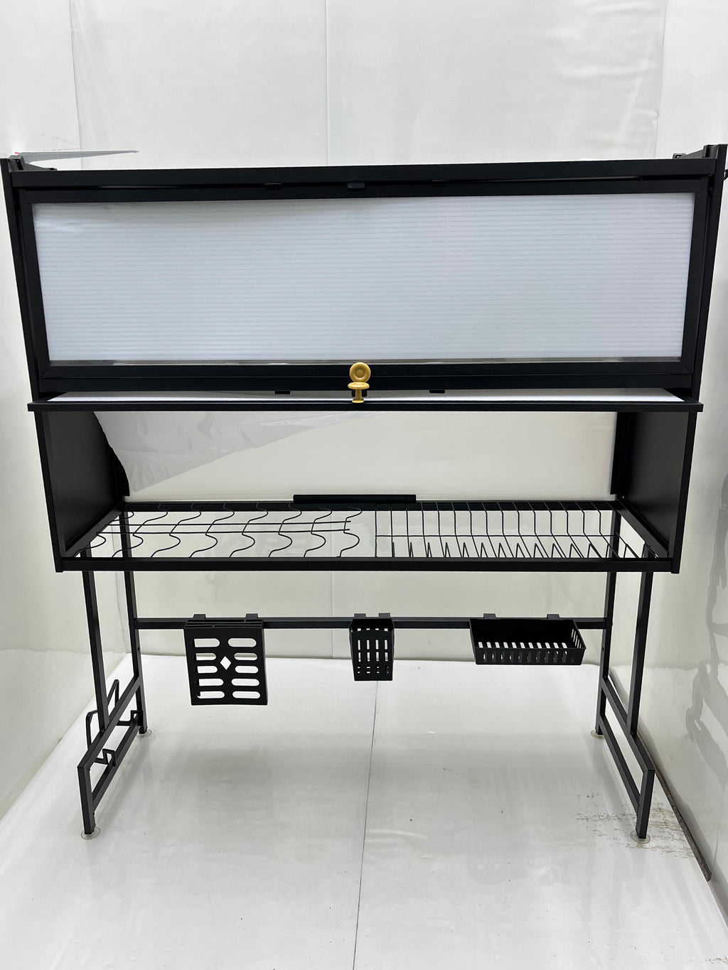ORGANIZADOR PARA PLATOS CON TAPA ACRILICA