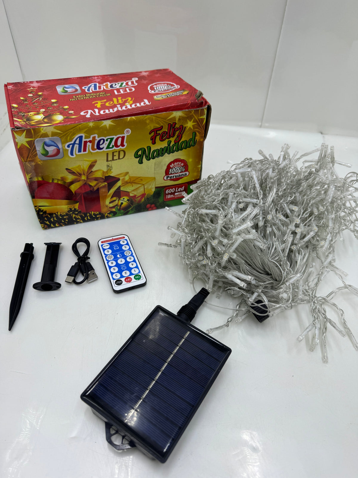 CASCADA SOLAR AMARILLAS 18M NAVIDEÑOS