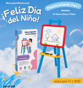 Pizarra infantil 3 en 1 con trípode