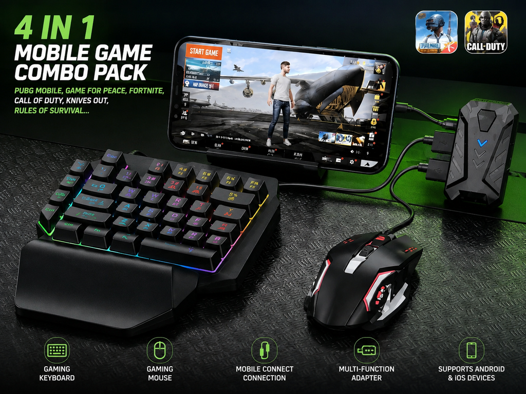 TECLADO GAME 4 EN 1 PARA CELULAR