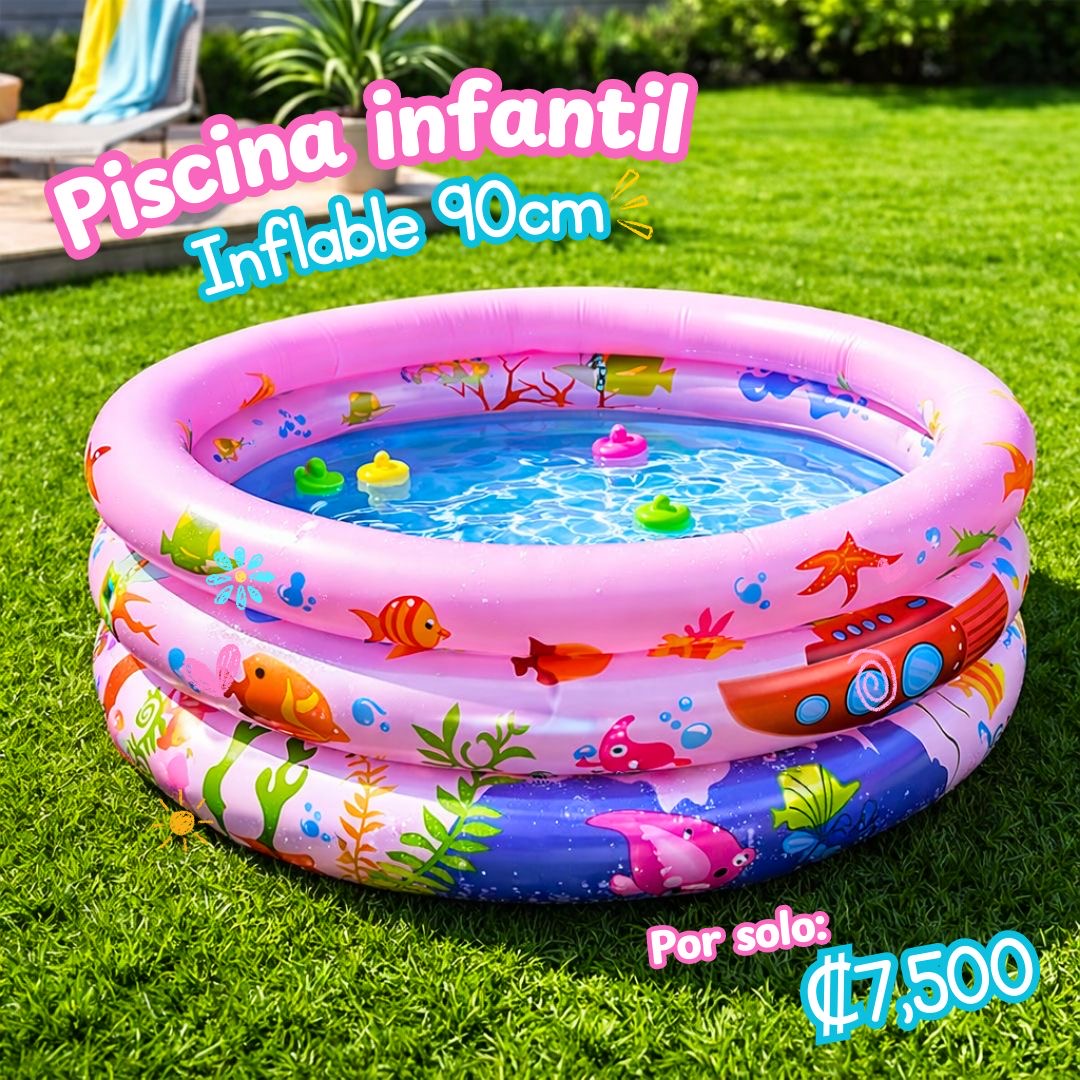 PISCINA INFLABLE 90CM FIGURAS