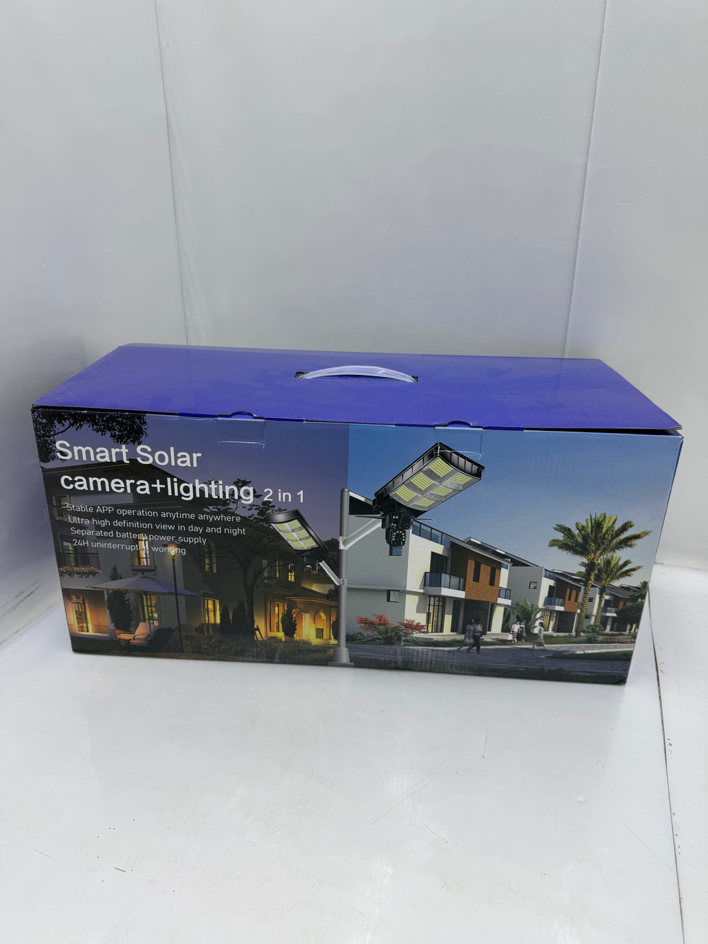 LÁMPARA SOLAR 300w CON CÁMARA