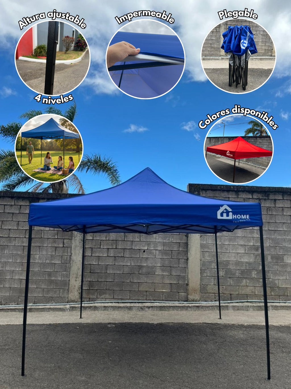 TOLDO PLEGABLE 3X3 METROS