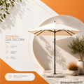 Sombrilla para exterior beige