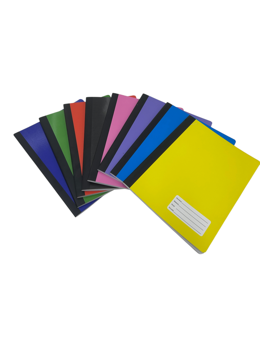 Conjunto de cuadernos escolares EASY STORE con encuadernación cosida y cubiertas de colores variados
