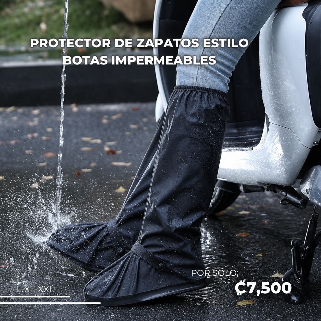 PROTECTOR DE ZAPATOS TALLA L ESTILO BOTA IMPERMEABLES