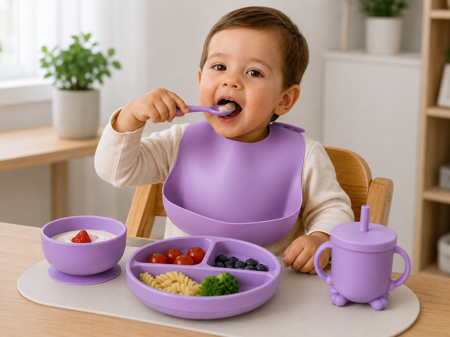 SET DE SILICONE BABY DELUXE 5 PIEZAS