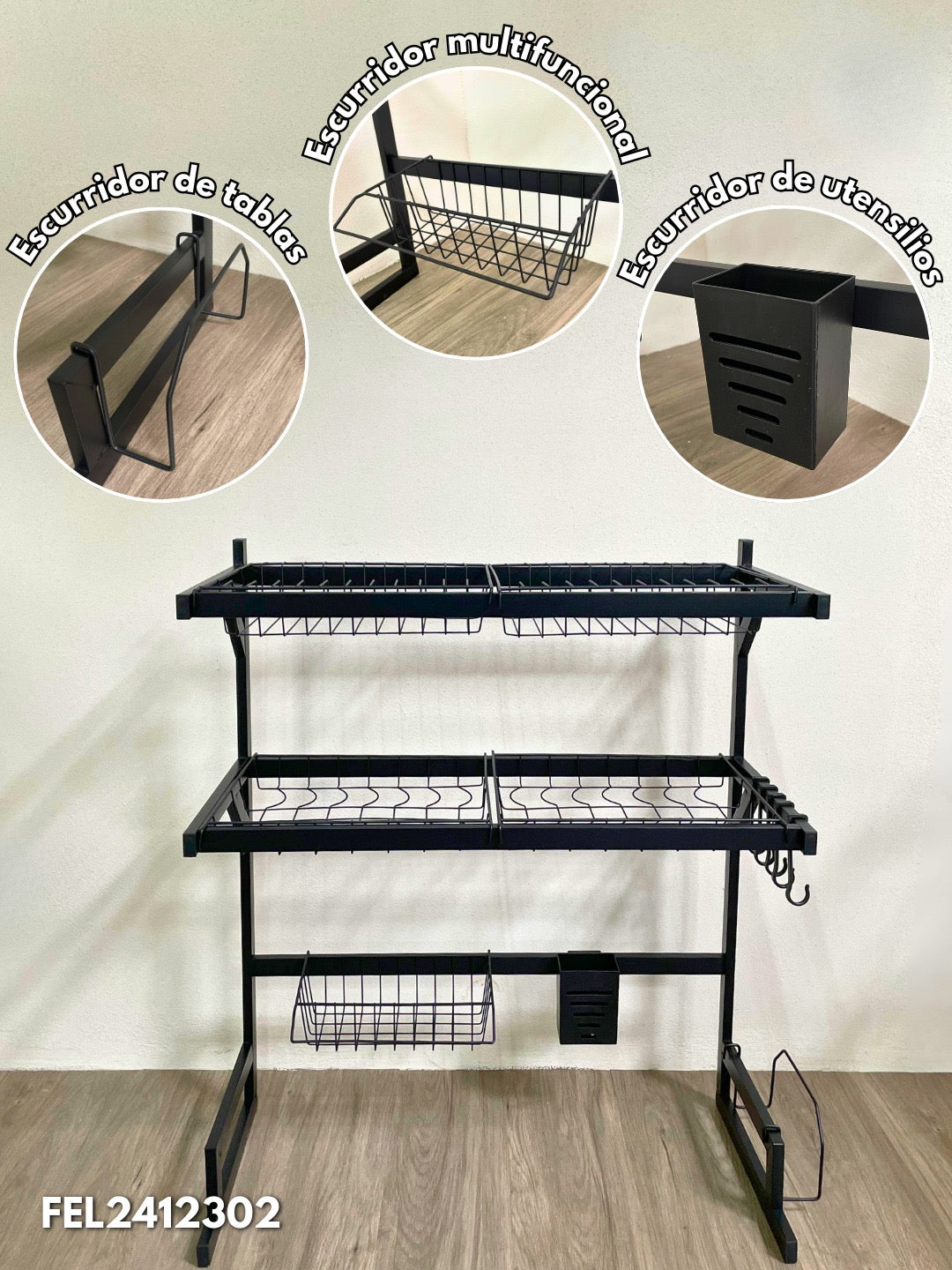 ORGANIZADOR PARA FREGADERO PEQ DOBLE