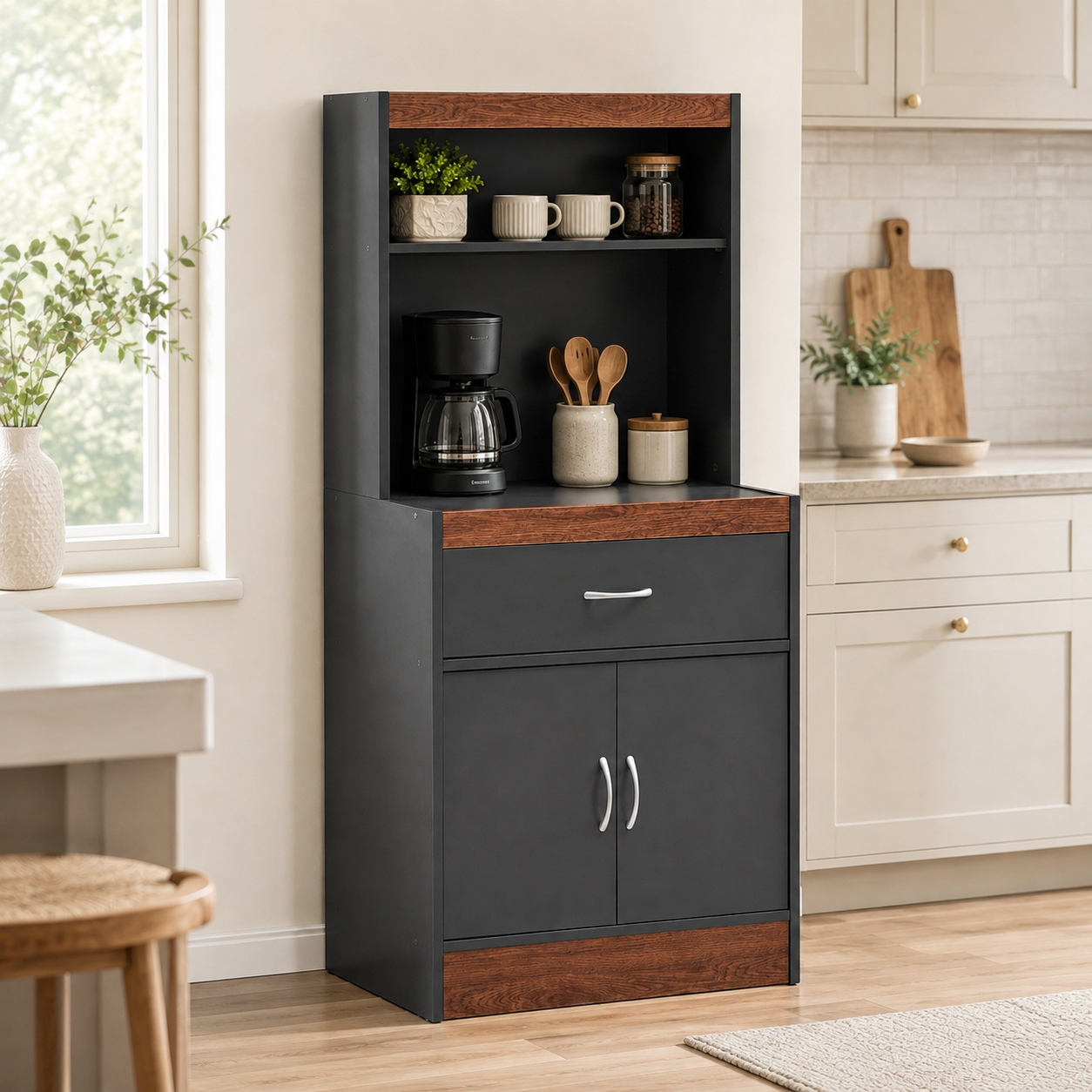 MUEBLE DE COCINA GRIS OSCURO HIK76