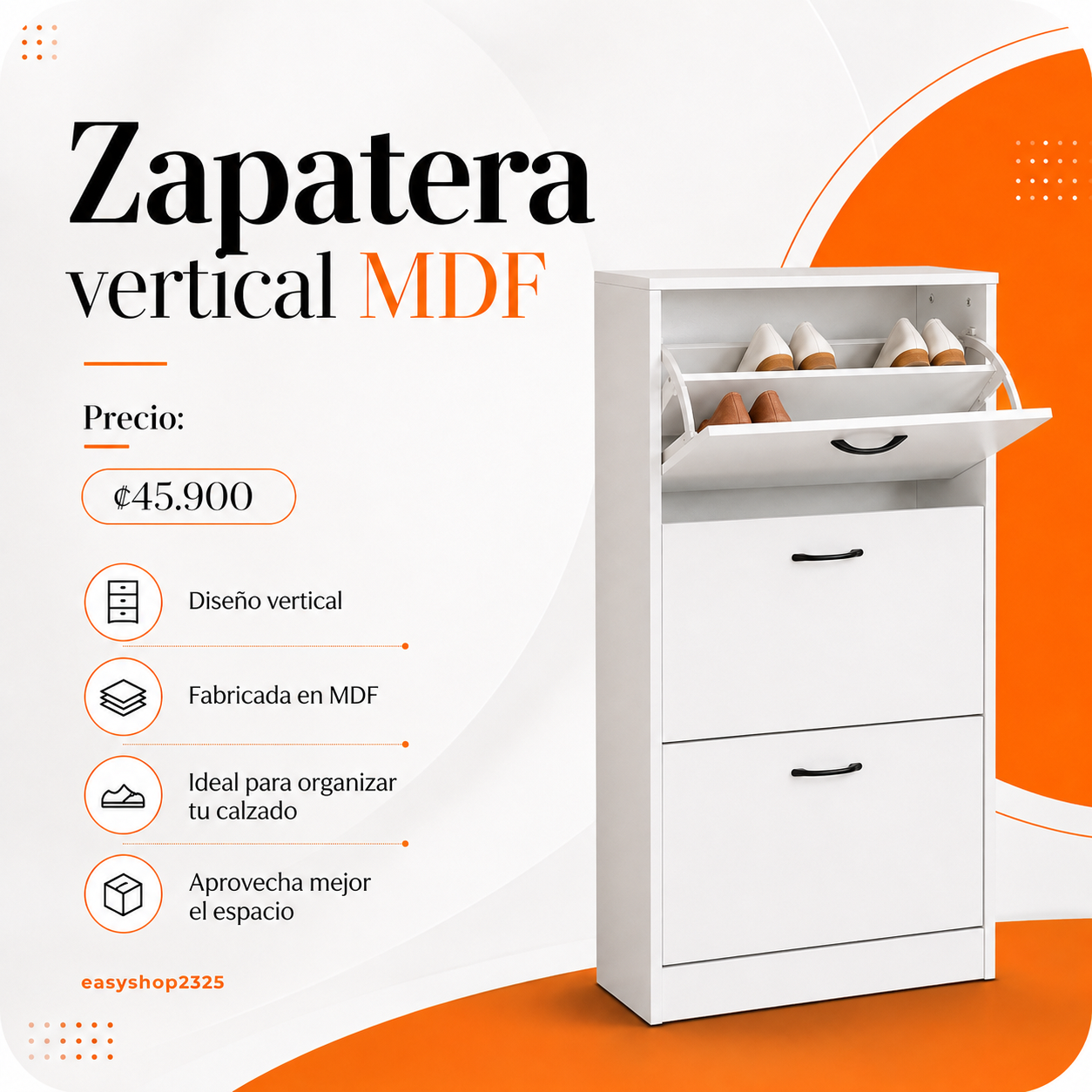 Zapatera vertical MDF