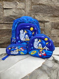 TRIO ESCOLAR MOCHILA CON LUCES SONIC