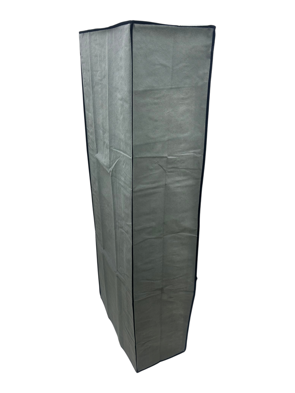 Zapatera EASY STORE de 8 niveles en color gris con cubierta de poliéster y cierre tipo closet para organizar calzado