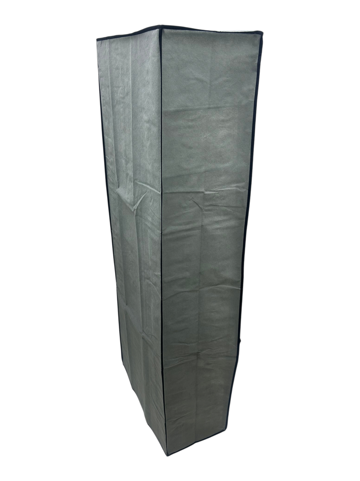 Zapatera EASY STORE de 8 niveles en color gris con cubierta de poliéster y cierre tipo closet para organizar calzado