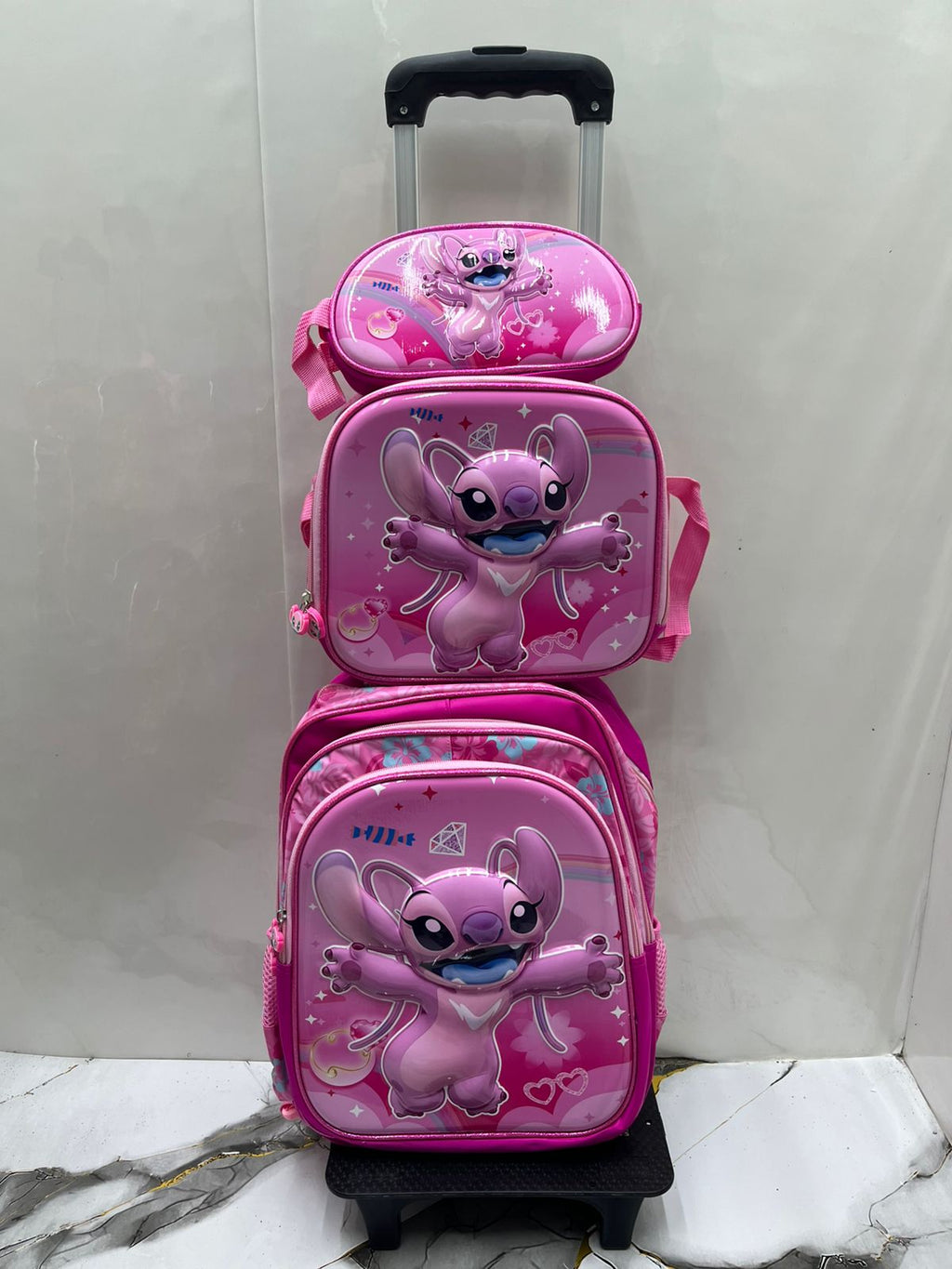 MOCHILA+CARTUCHERA+LONCHERA PERSONAJE 16