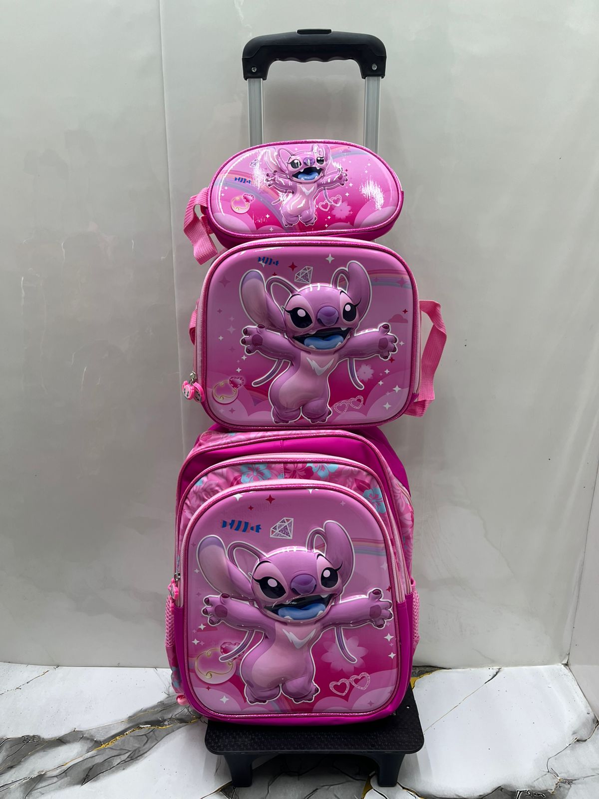 MOCHILA+CARTUCHERA+LONCHERA PERSONAJE 16