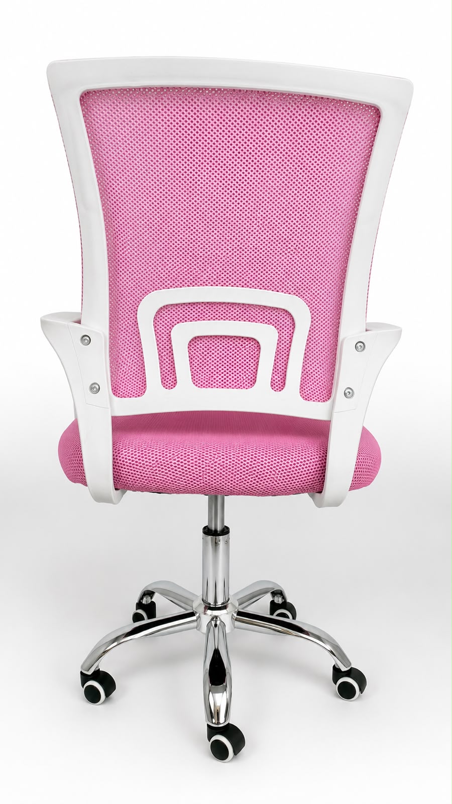 SILLA DE OFICINA ROSADA ERGONÓMICA