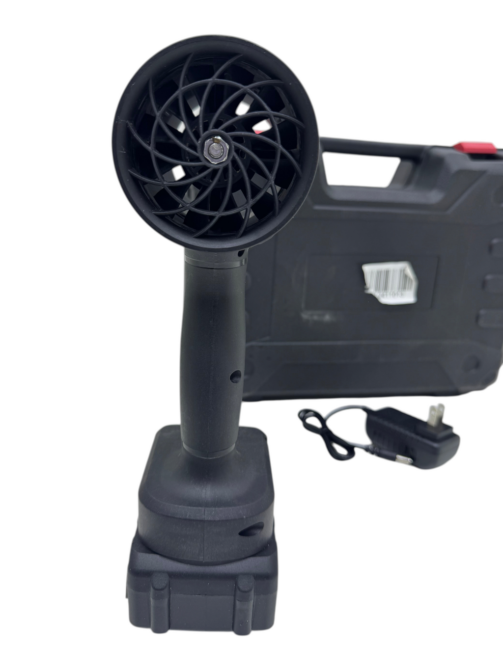 Soplador inalambrico EASY STORE negro de plastico ABS con bateria de 48V y maletin de transporte