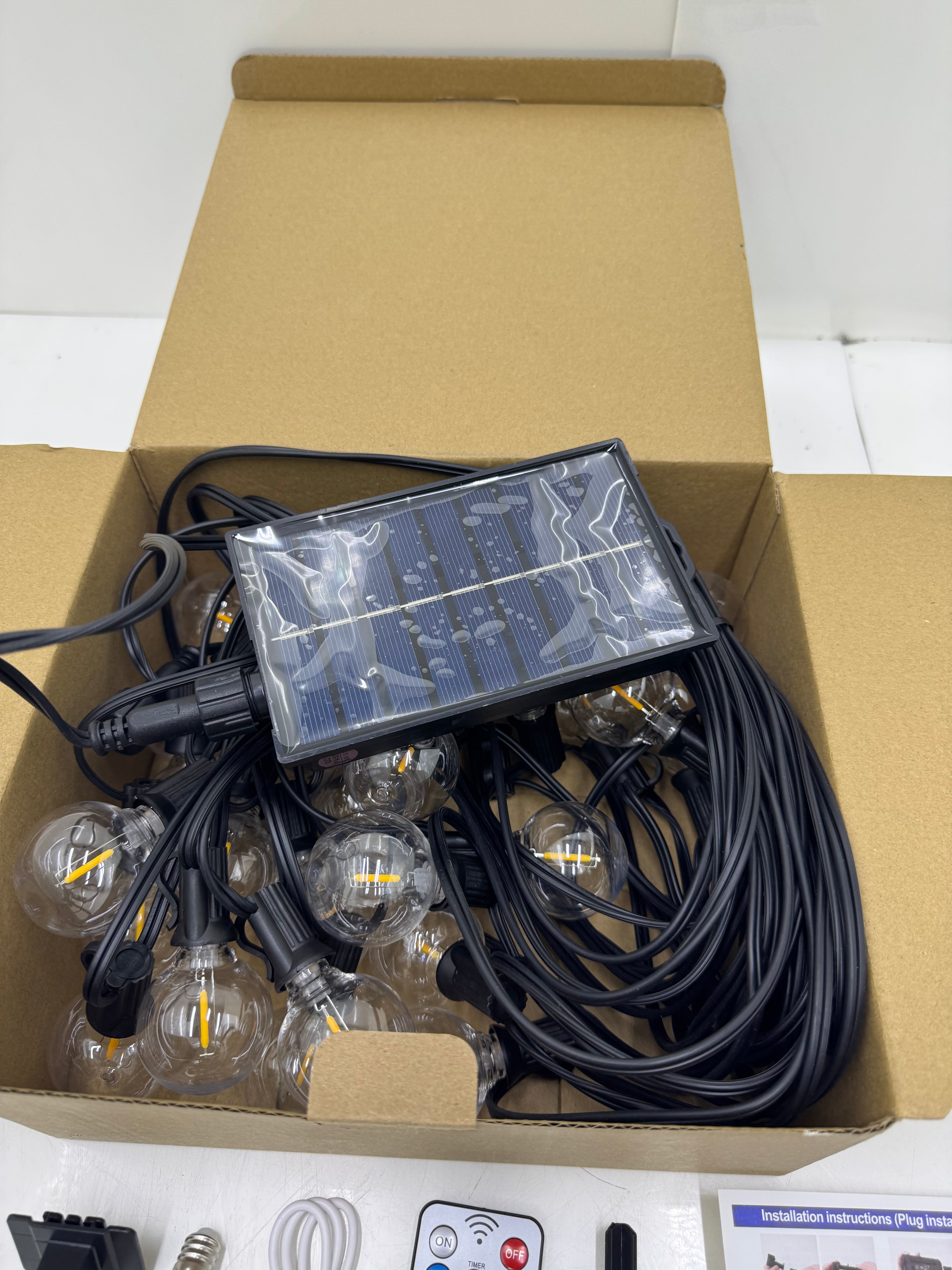 GUIRNALDAS SOLAR 15M 25 BOMBILLOS