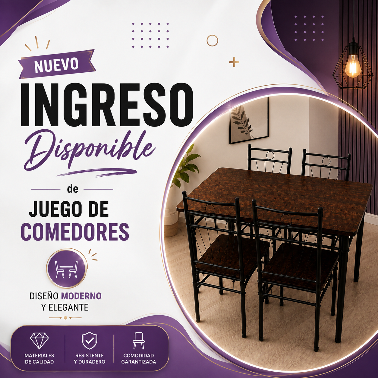 Juego de comedores