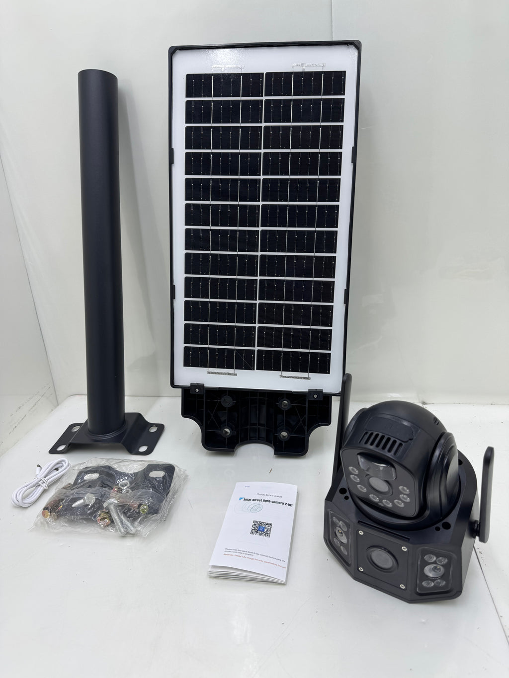 LÁMPARA SOLAR 300w CON CÁMARA