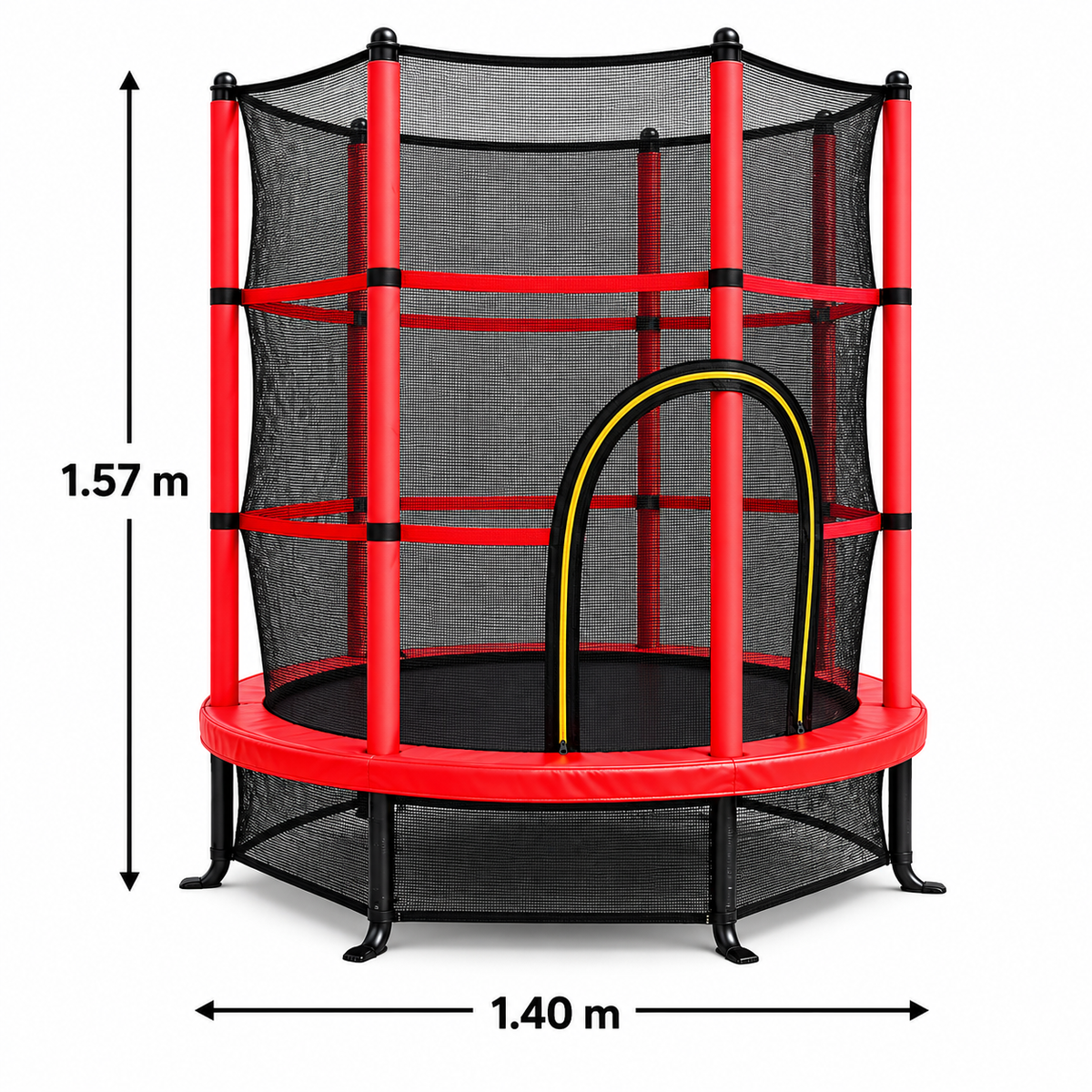 TRAMPOLÍN ELÁSTICO CON MALLA PROTECTORA