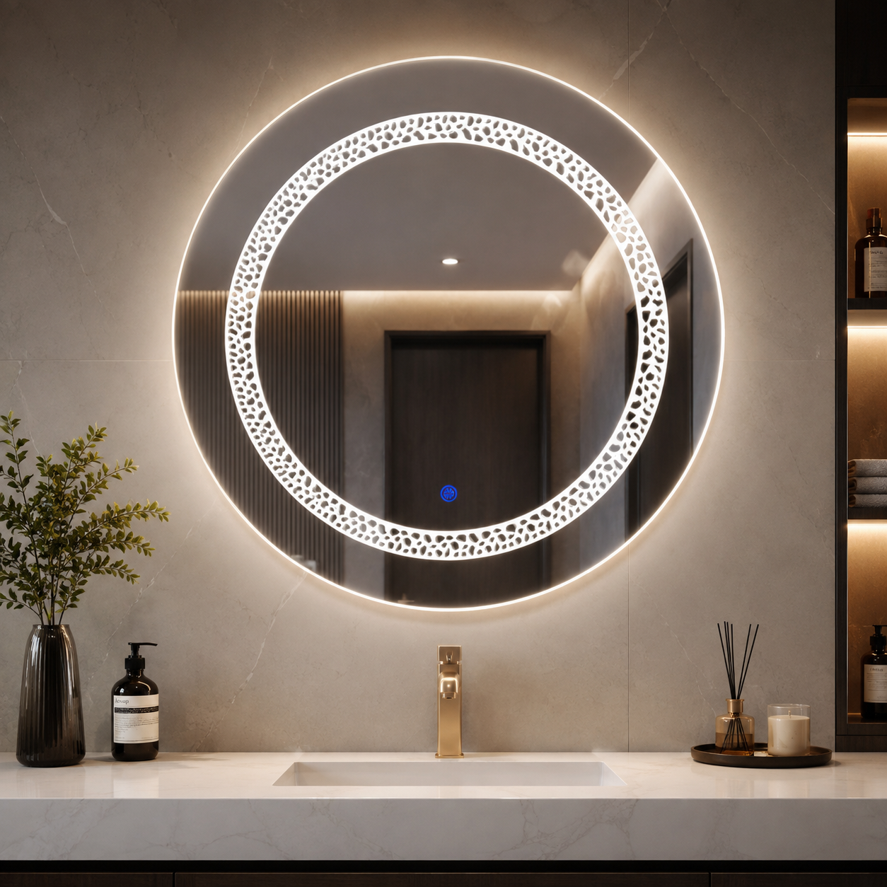 ESPEJO LED TÁCTIL CIRCULAR