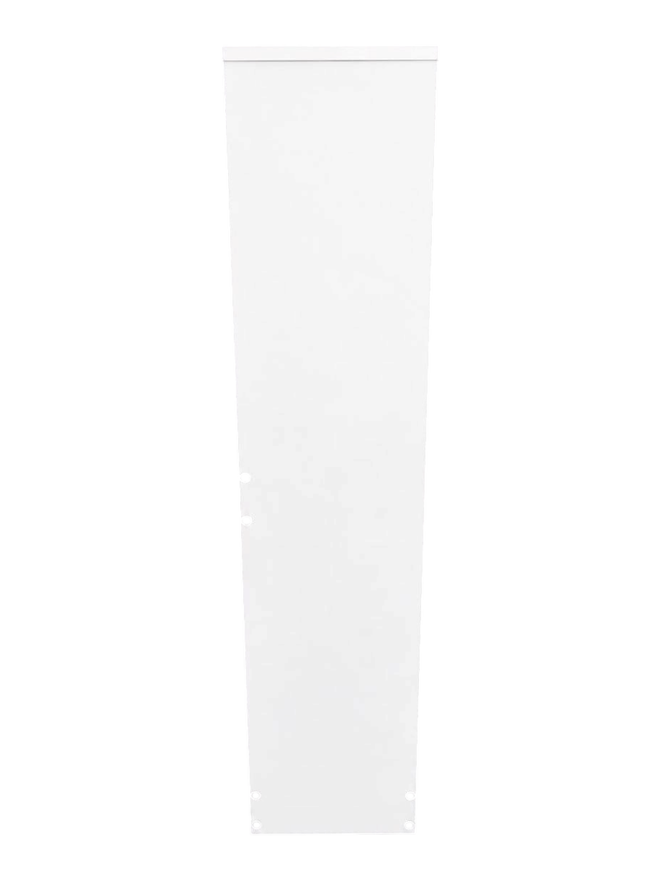 Zapatera vertical EASY STORE de MDF en color blanco con diseño moderno y tres compartimentos abatibles