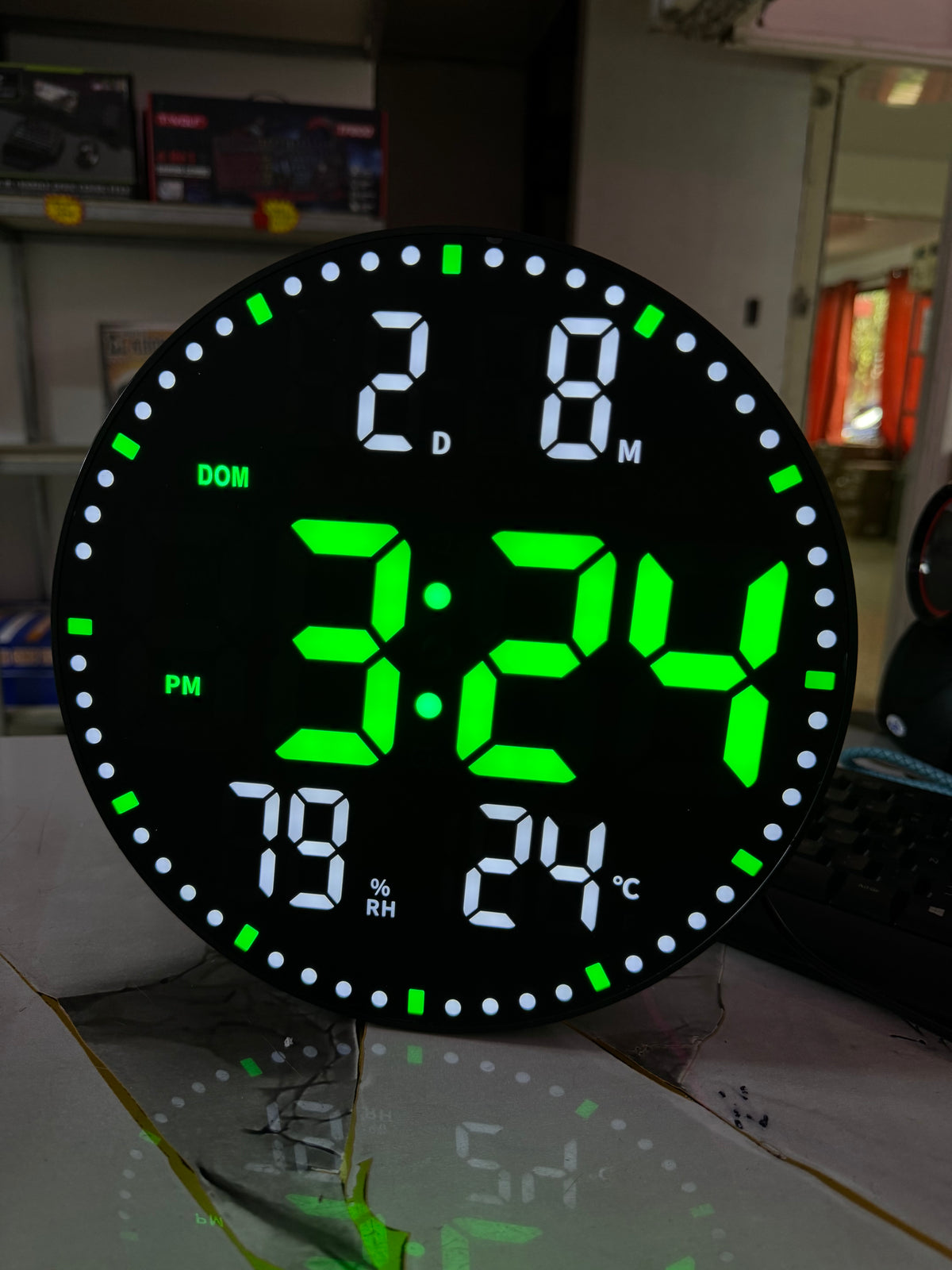 RELOJ DIGITAL REDONDO