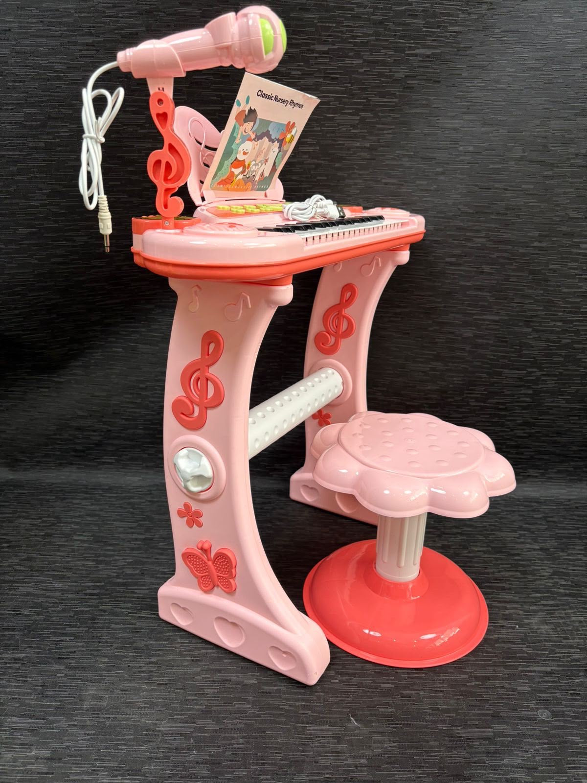PIANO ELECTRÓNICO CON BANCO INFANTIL