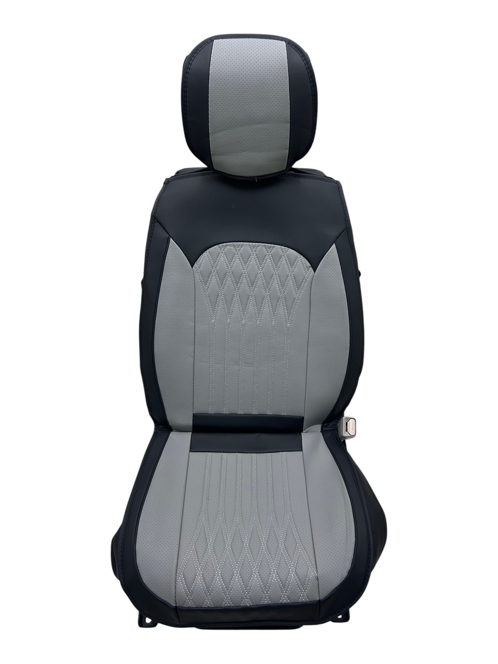 Cobertor de asiento para carro EASY STORE en color negro y gris con diseño acolchado moderno y elegante