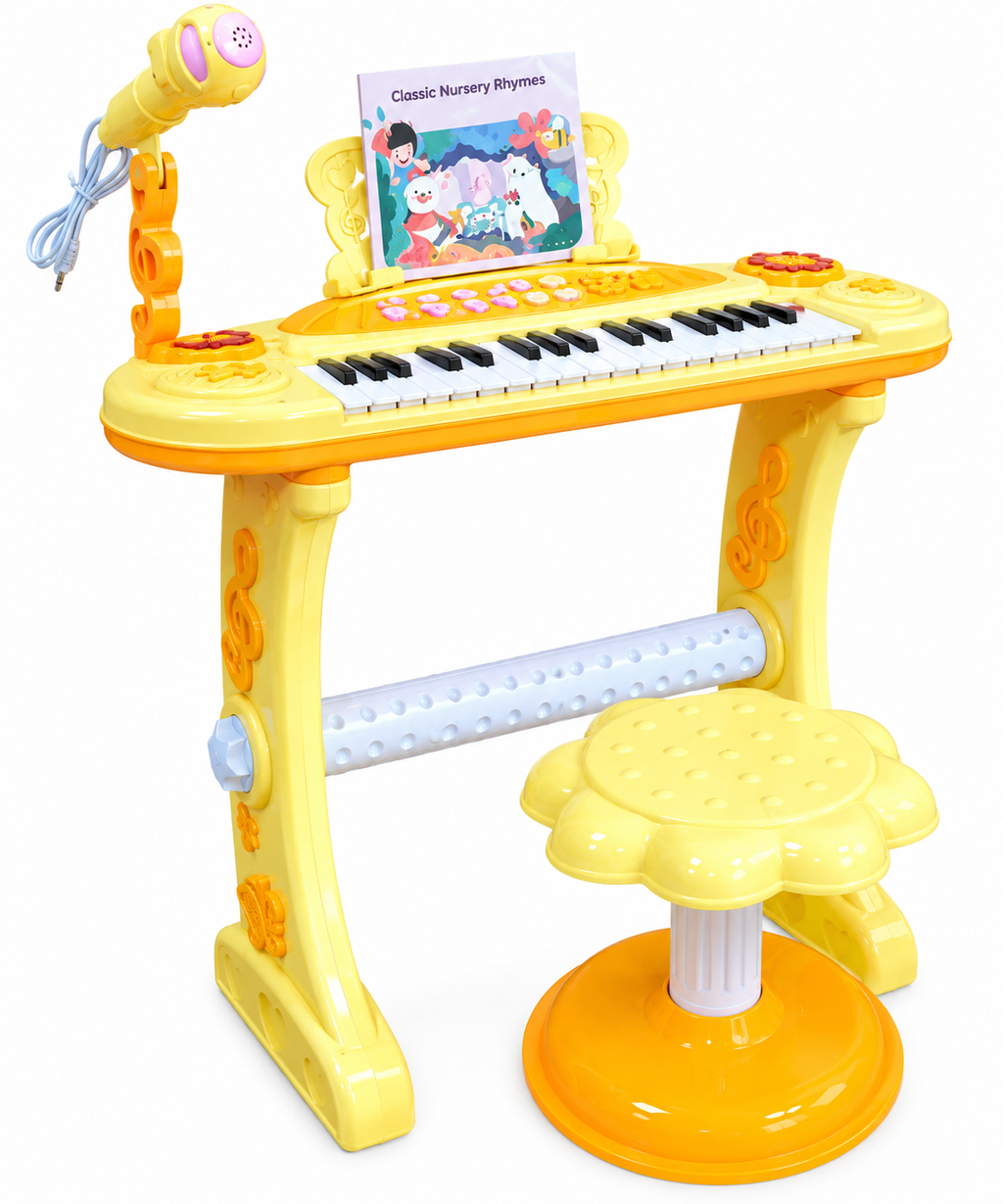 PIANO ELECTRÓNICO CON BANCO INFANTIL