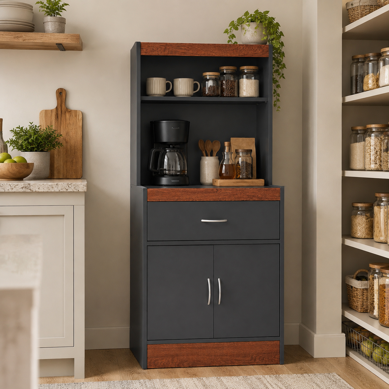 MUEBLE DE COCINA GRIS OSCURO HIK76