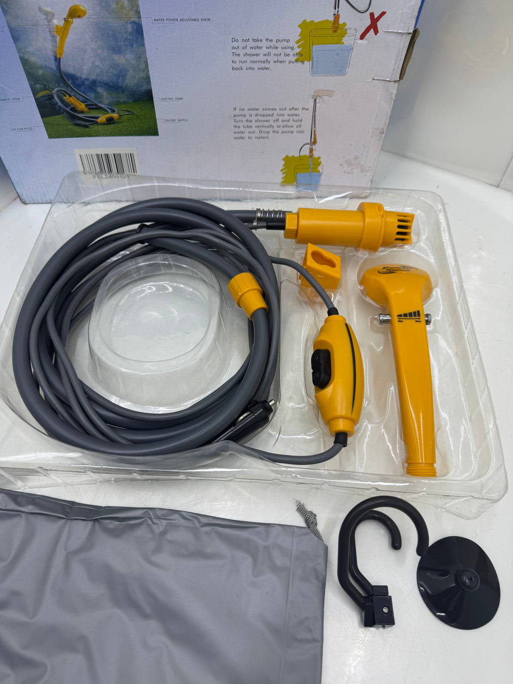 KIT DE MANGERA TIPO DUCHA PORTATIL 12V